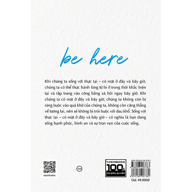 Sống với thực tại - Be Here