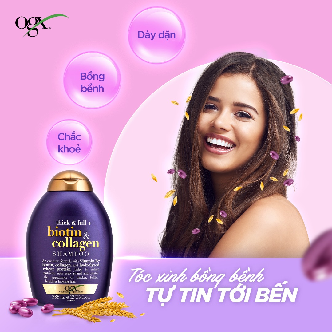 Trọn bộ Dầu Gội & Dầu Xả OGX (385ml)