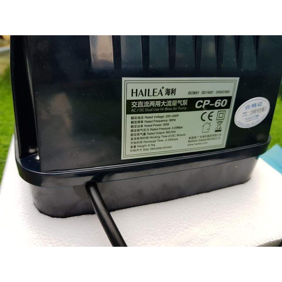 Máy sủi oxy tích điện Hailea CP 60 - CP- 60