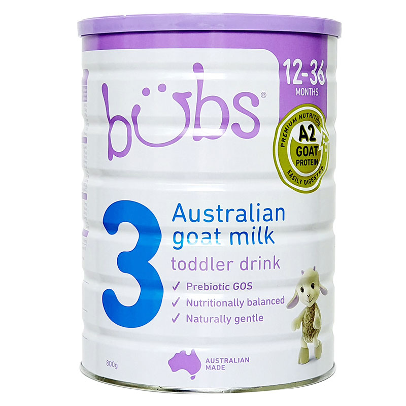 Sữa Dê Bubs số 3 800G Nhập Khẩu từ Úc (trẻ từ 1-3 tuổi)