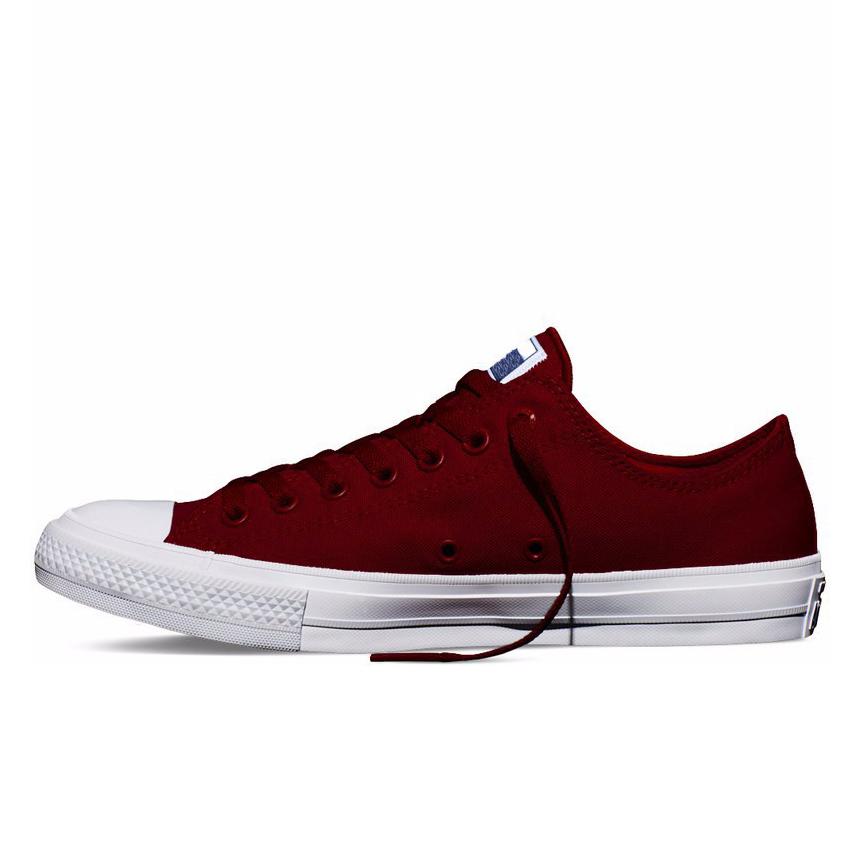 Giày Vải Sneaker Bata Thể Thao CK2 Cổ Thấp Đỏ Đô Nữ