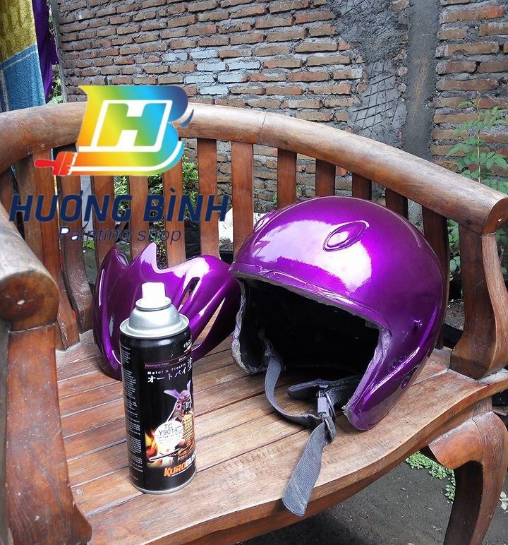 [COMBO] Sơn xịt Samurai màu Candy Tím - TC Y9014 với bóng K1K