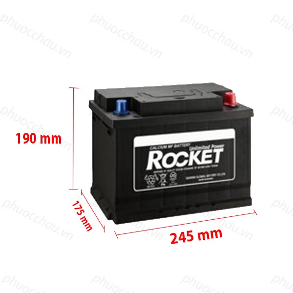 Bình Ắc Quy12V-62Ah, Ắc Quy ROCKET SMF 56220
