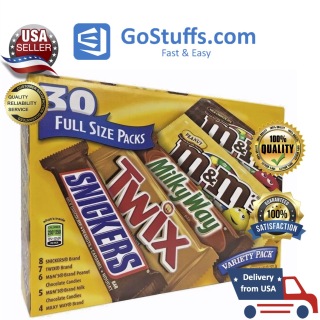 Hàng Mỹ Hộp kẹo Socola nhiều loại Mars Candy Variety Pack 30 gói thumbnail
