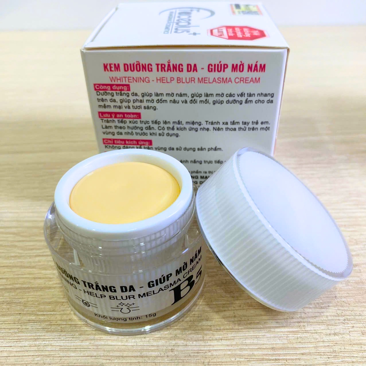 [Tặng 2 mặt nạ] Kem Dưỡng Trắng, Mờ Nám, Tàn Nhang Mỹ phẩm Faceplus+ (10g)