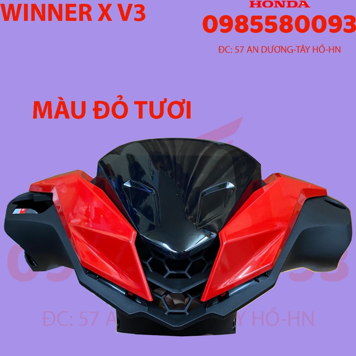 DÀN ÁO WINNER X V3 2022 MÀU ĐỎ HRC ( CÓ BÁN LẺ)