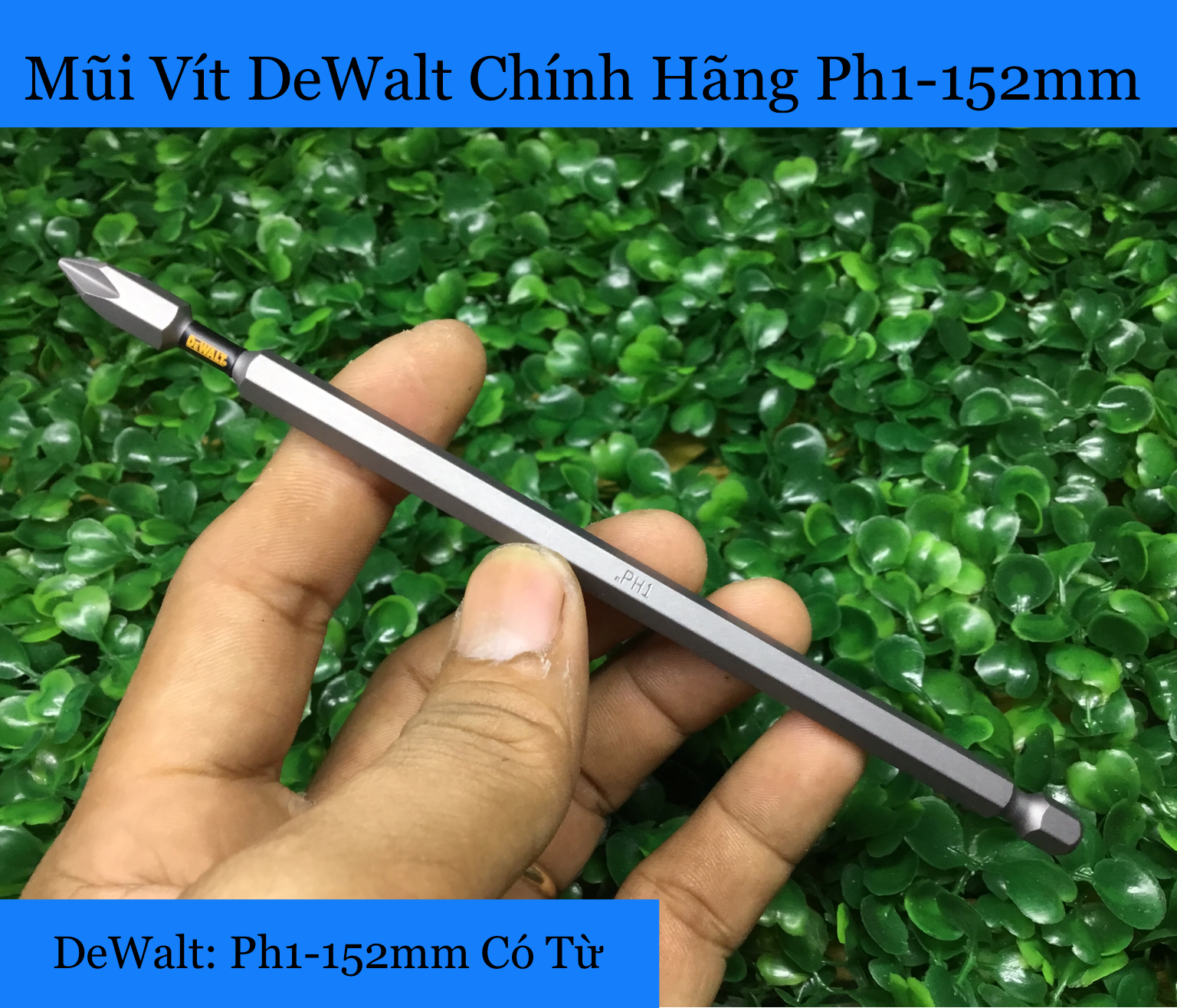 Mũi vít dewalt tem đen chính hãng ph1-152mm