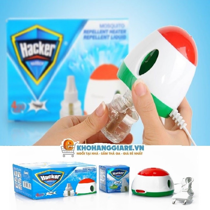 Máy đuổi muỗi xông tinh dầu Hacker / Shanke