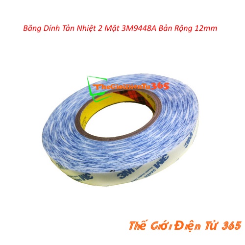 Băng dính tản nhiệt 3m9448a bản rộng 12mm