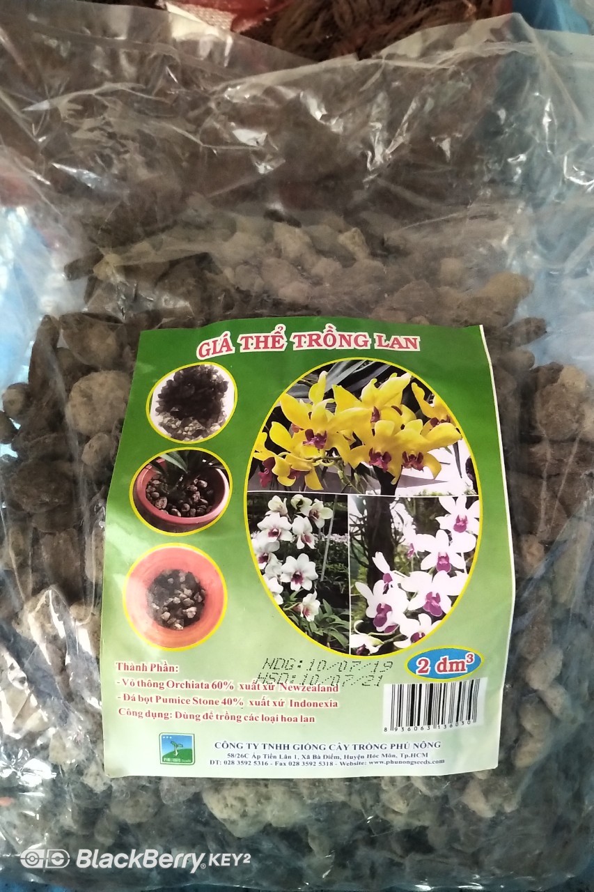 Giá thể trồng lan - Vỏ thông và đá bọt - 2DM3 Gói