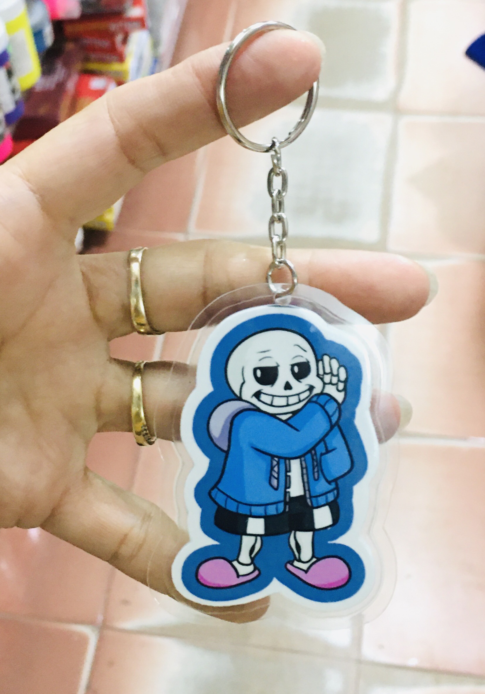 Set 3-5 Móc khóa cắt tỉa Sans Undertale khác nhau