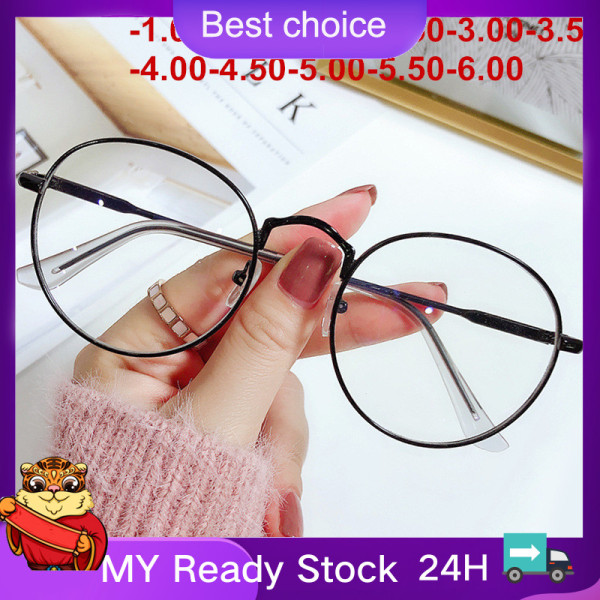 Giá bán 🔥In stock🔥Anti-Blue Light Glasses Myopia Women Men Optical Computer Eye Wear Frame Prescription Glasses Nearsighted-1.0-1.5-2.0-2.5-To-6.0