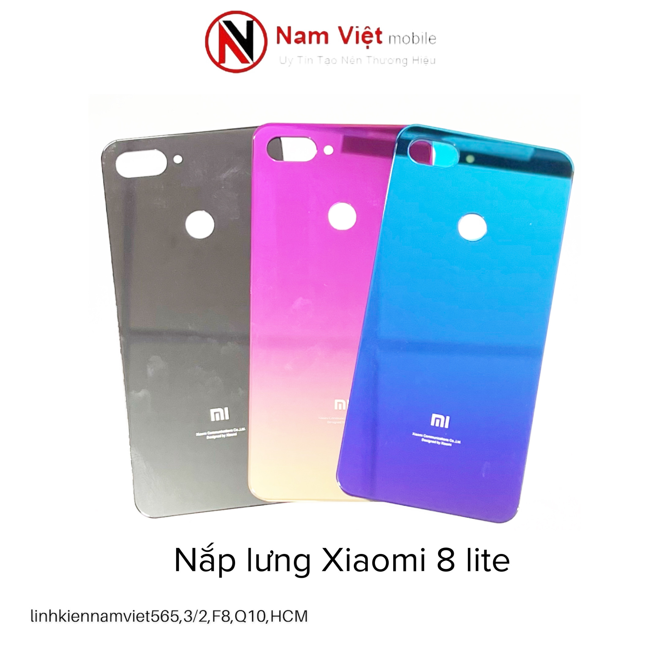 Nắp lưng kính Xiaomi Mi 8 lite / Mi 8 lite new