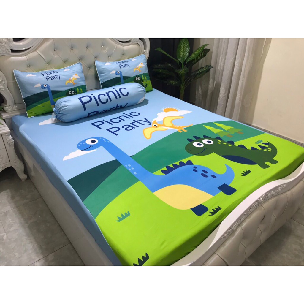 [HCM]BỘ DRAP THUN Ý 5D 4 MÓN 1M6 & 1M8 TY32