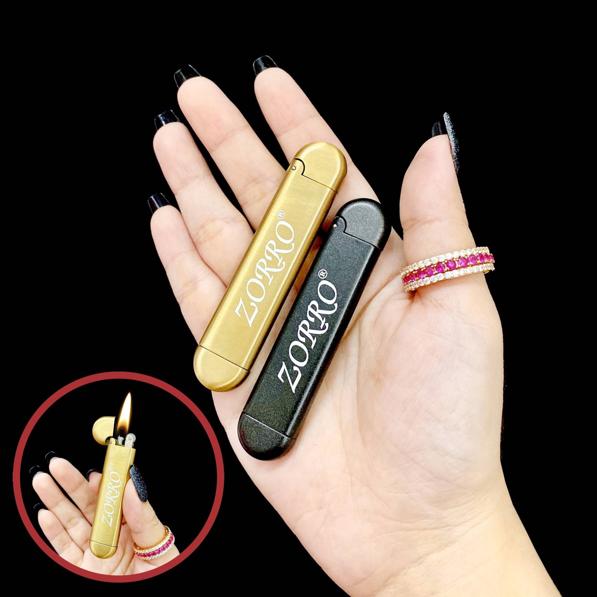 BẬT LỬA XĂNG ĐÁ ZORRO Z898 SIÊU MỎNG (CÓ HỘP) - (XÀI XĂNG)