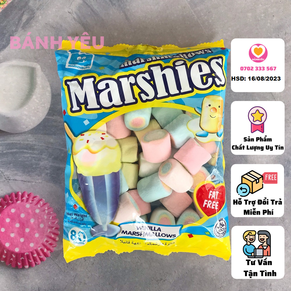 Kẹo xốp Vanilla Marshmallow 80g