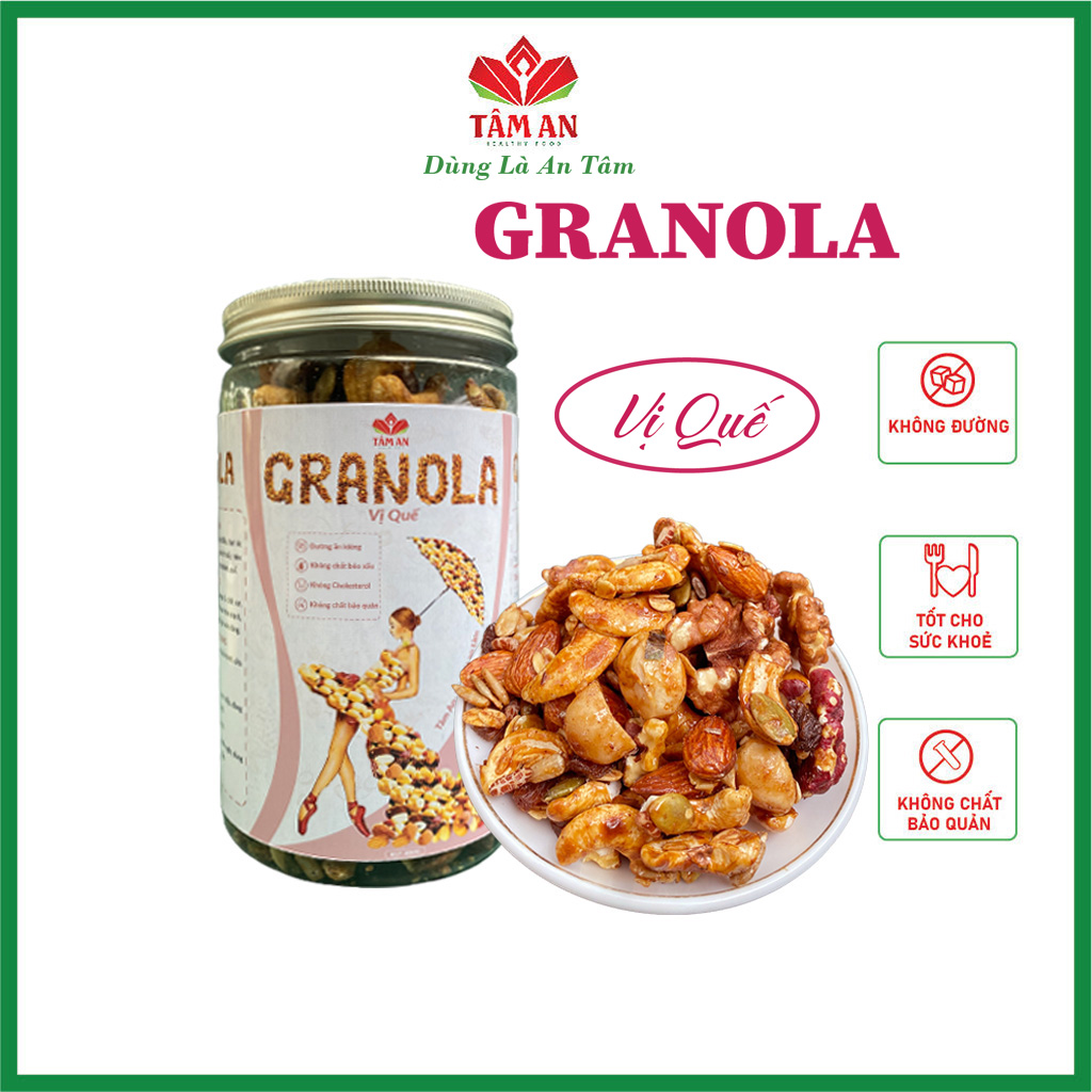 Granola siêu hạt không đường healthy lành mạnh