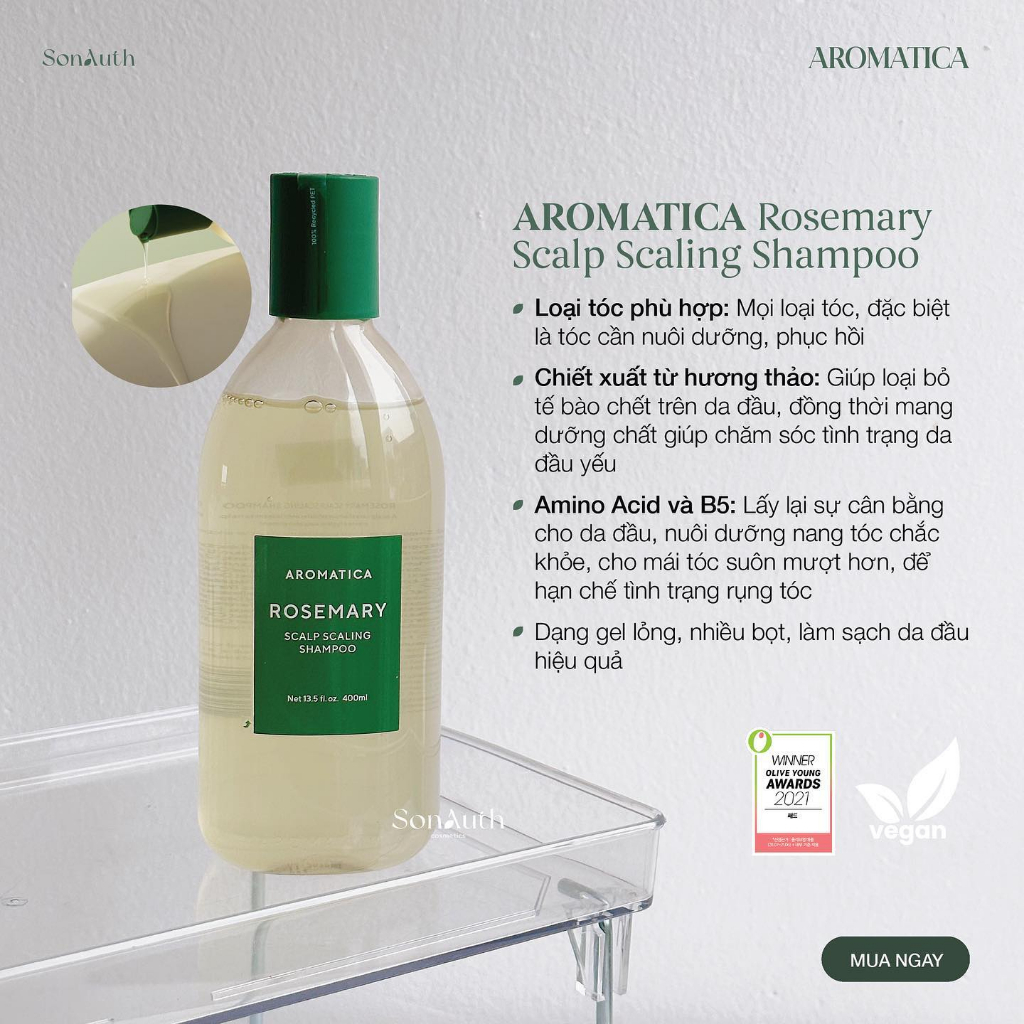 Bộ gội xả Aromatica Rosemary