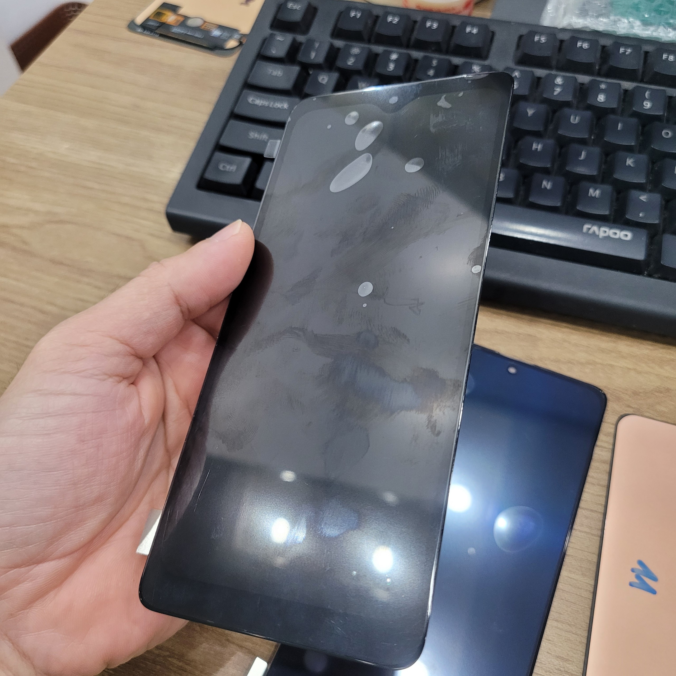 Màn hình tương thích samsung a71 / sm-a715f, loại oled, màn rời