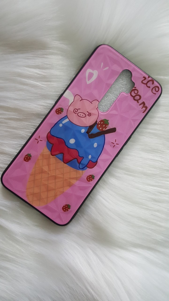 Ốp lưng 3D kim cương hình thú siêu cưng Oppo A5/A9
