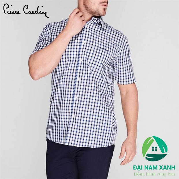 PIERRE CARDIN  ÁO SƠ MI NAM TAY DÀI NHIỀU HỌA TIẾT  PKWS161009538  FO76   Kho hàng hiệu xuất dư  Công sở  Trung niên Big size