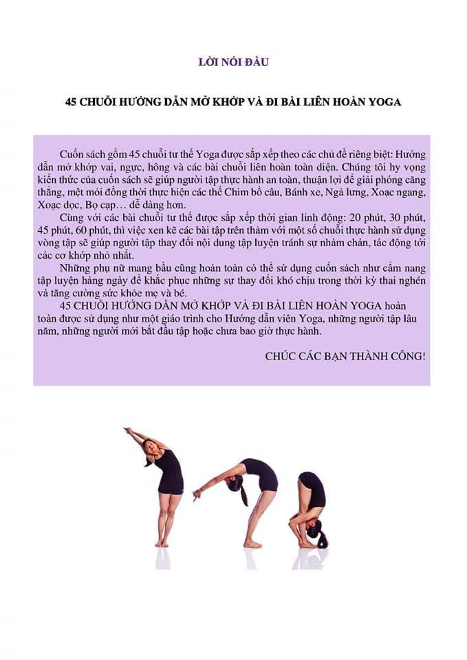 CÁC CHUỔI YOGA TRONG TẬP LUYỆN