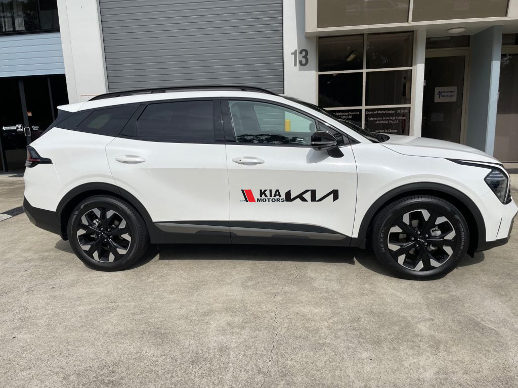 [HCM]Bộ 2 Tem dán cửa xe ô tô KIA