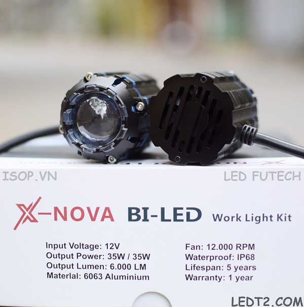 [LEDT2 ISOP] Đèn Bi - LED Mini X-Nova 35W [Số lượng: 1 Cái] [Bảo hành 1 năm]