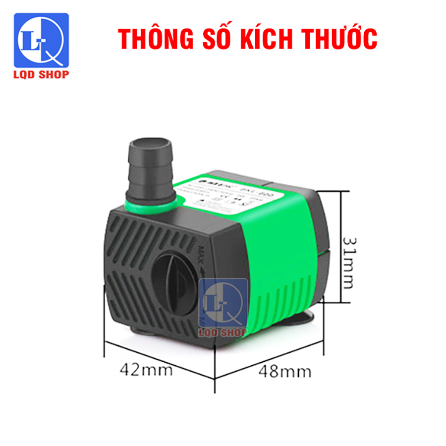 Máy bơm tiểu cảnh, bể cá BKL | siêu khỏe - siêu êm | Máy bơm chìm