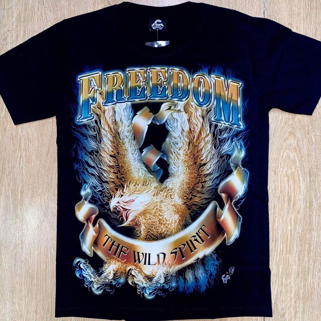 Áo thun nam 3D in hình Đại Bàng Lửa mã DBLKC01 độc đẹp sắc nét không phai màu không giặt dính vải dày mịn mát