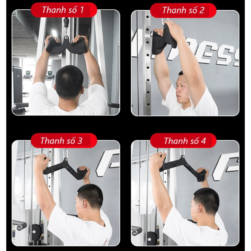 Power grip, cable attachment, lat pulldown pullback, row, phụ kiện kéo lưng xô tập Gym ULTIMATE GYM