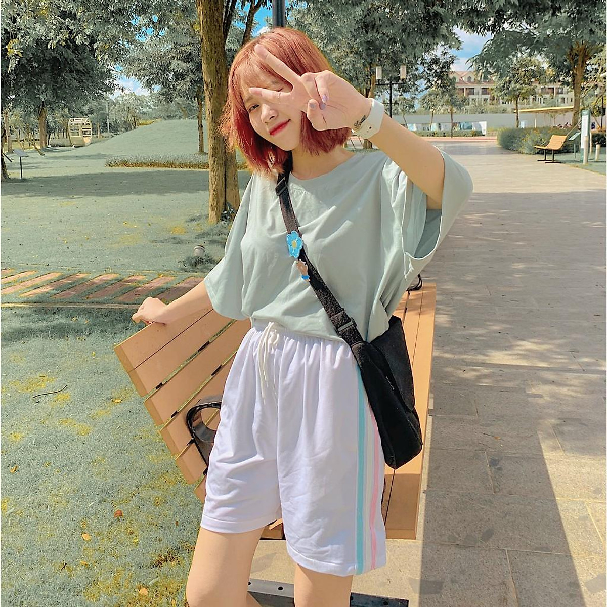 Quần short thun 3 line RIO - Quần short thun nam nữ