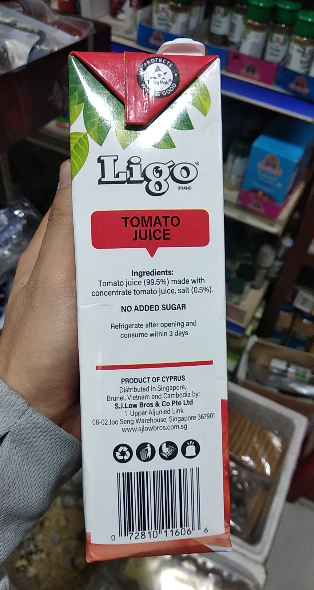 Nước ép cà chua Tomato Juice Ligo 1L
