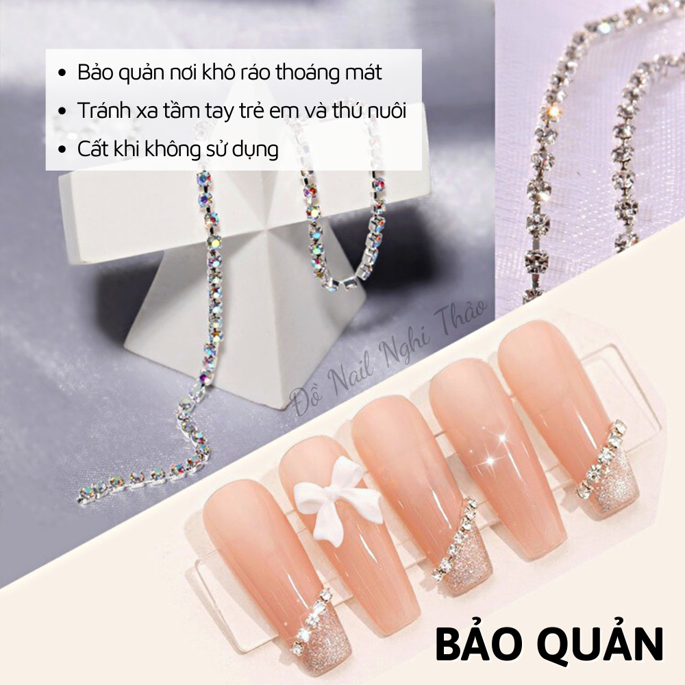 Dây bi nail tròn đính móng NGHI THẢO