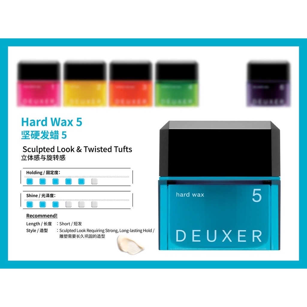 [HCM]Sáp tạo kiểu cứng mờ 003 Number Three Deuxer Dry Paste Wax 5 80g