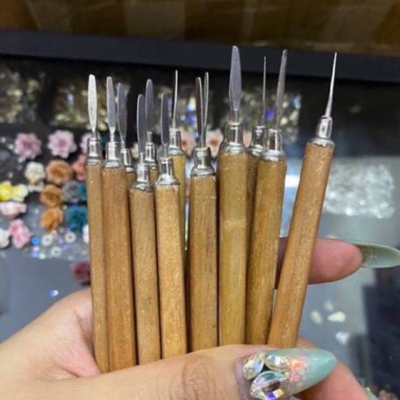 Cây lấy khoé Nail chuyên dụng cán gỗ