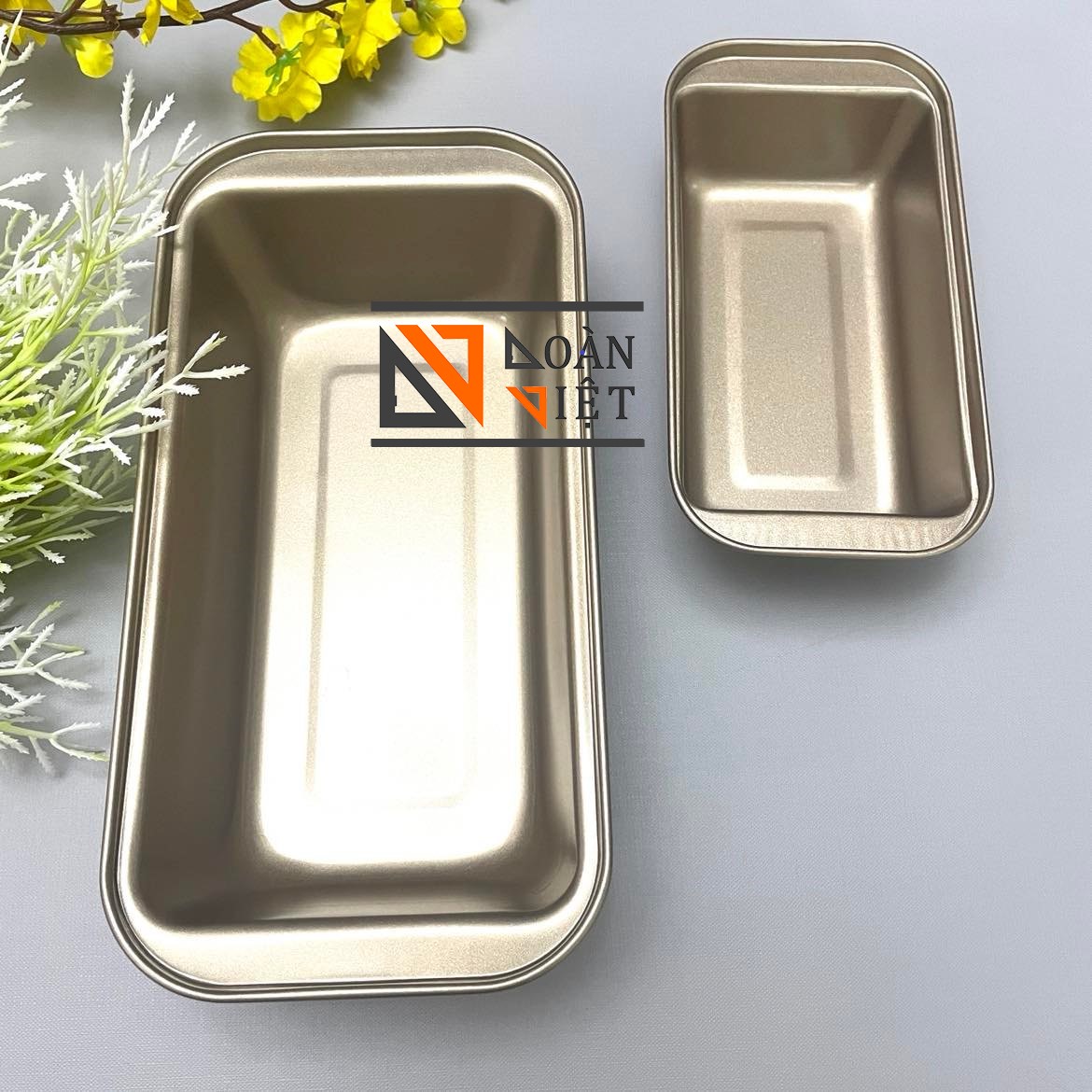 Khuôn Bánh Mì HOA CÚC CHỮ NHẬT THÉP CARBON Chống dính - Đúc nguyên Khối - Có Size lớn. Dụng Cụ Làm Bánh bông lan, bánh mì, bông lan, rau câu, chứa đựng thực phẩm