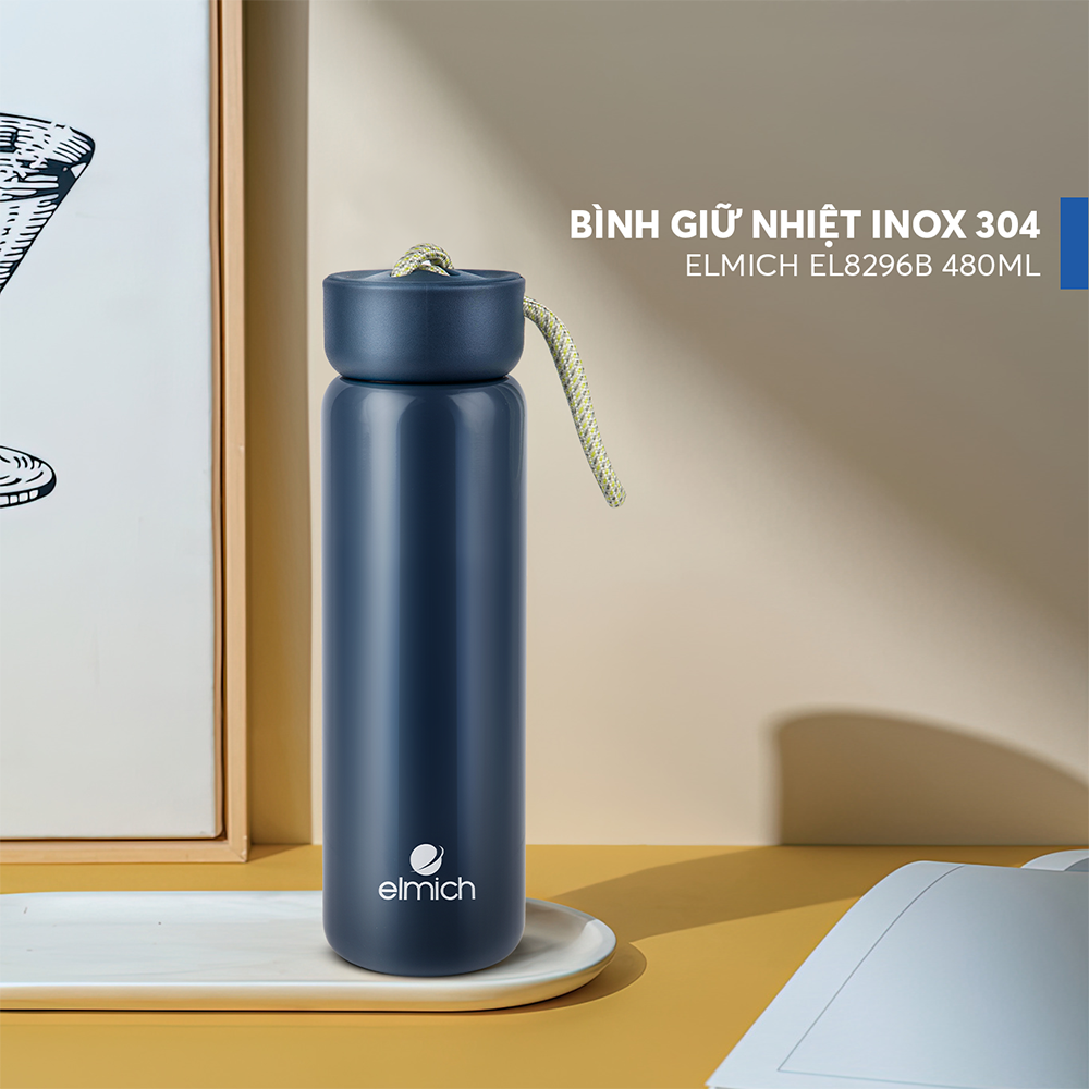 (Chỉ 25-29.10)Bình giữ nhiệt Inox 304 Elmich EL8296B…
