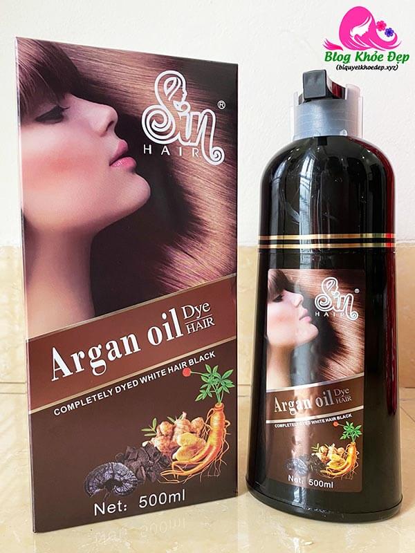 Dầu Gội Nhuộm Nâu Tóc SIN HAIR