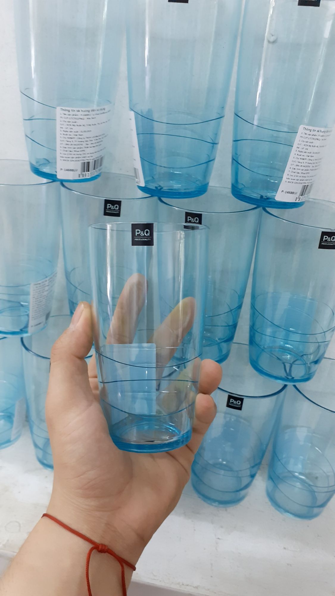 [HCM]COMBO 10 LY NHỰA lock&lock WAVE PS CUP (LTC731) (P&Q)