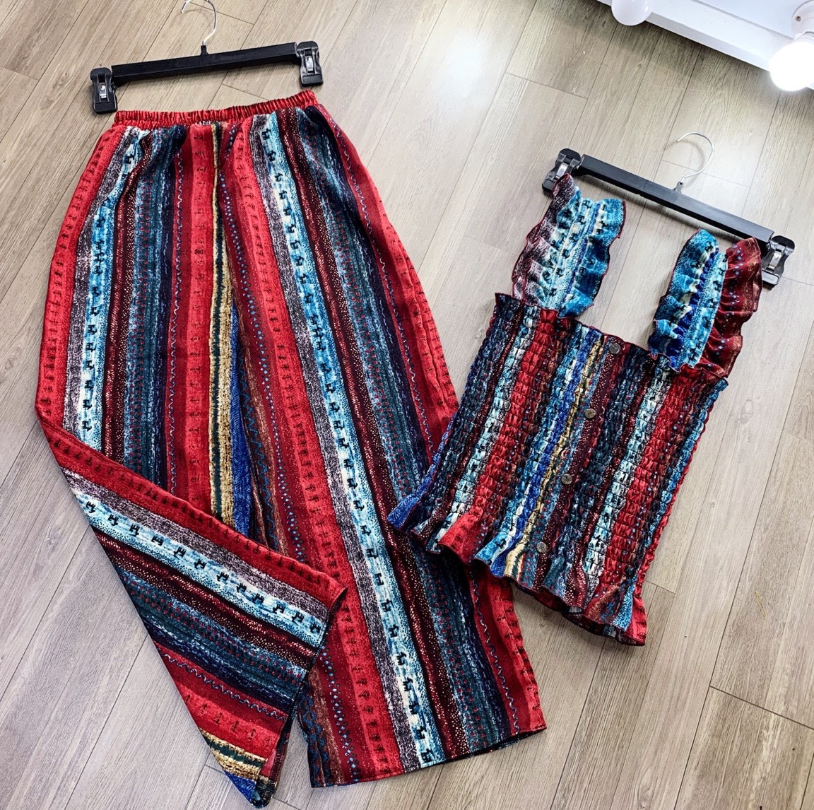 Sét bộ thổ cẩm chạy nhún-QH