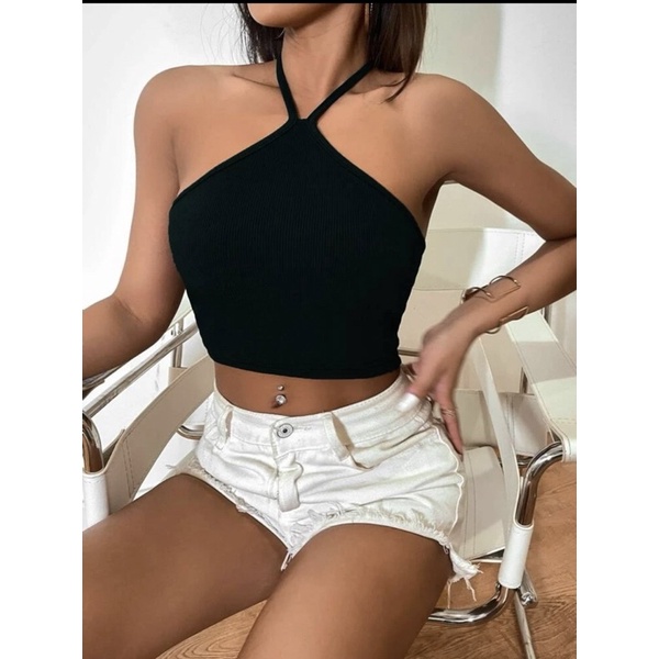 [ SIZE LỚN BIGSIZE 55Kg-100Kg ] ÁO CROPTOP CỔ YẾM