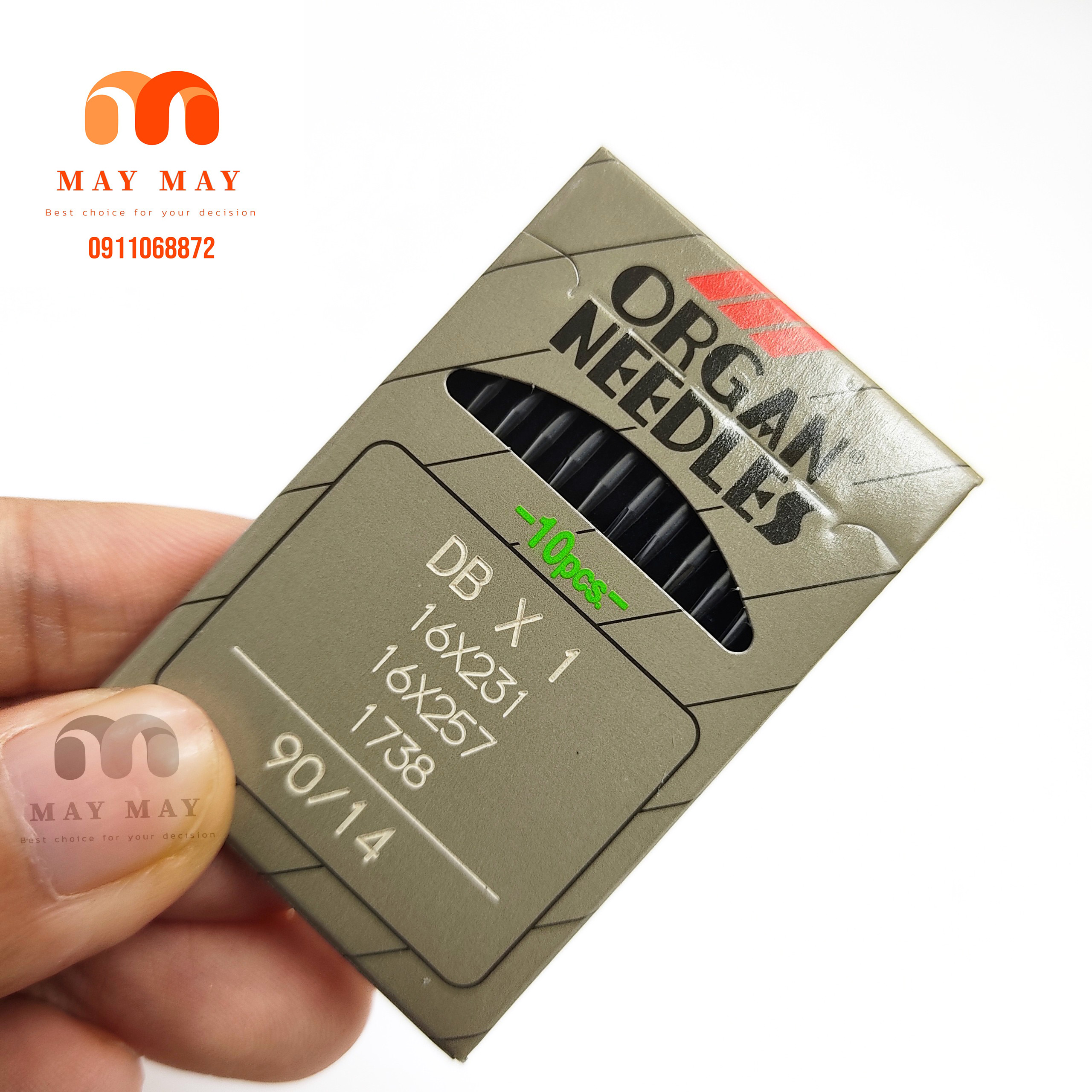 Kim máy công nghiệp DB 1 kim hiệu Organ của Nhật 1 gói 10 cây