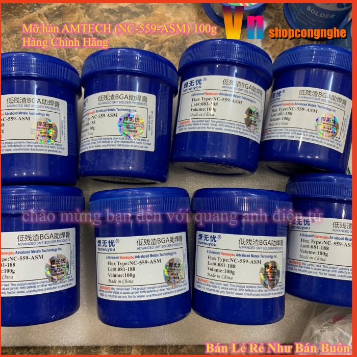 Mỡ hàn AMTECH (NC-559-ASM) 100g