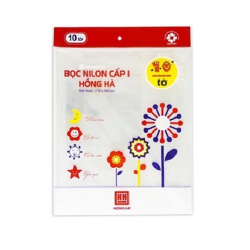 Bọc nilon cấp 1 Hồng Hà (170x240)mm