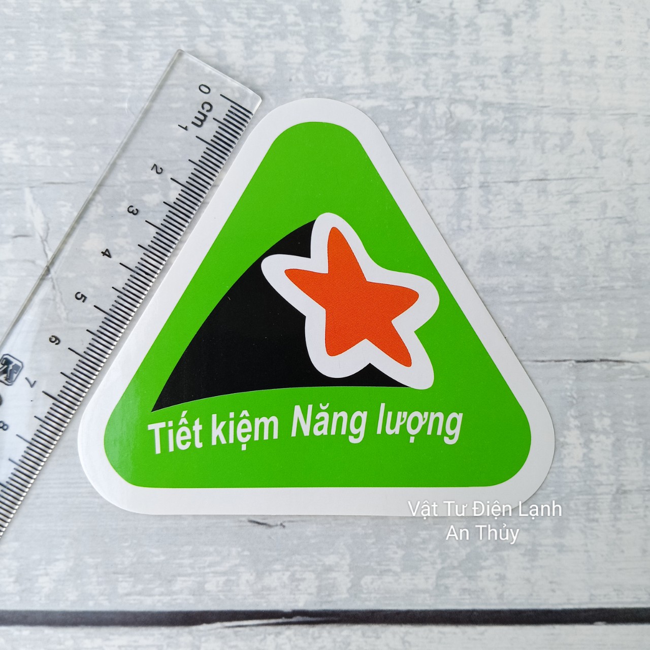 Combo 10 tem dán nhãn năng lượng tam giác
