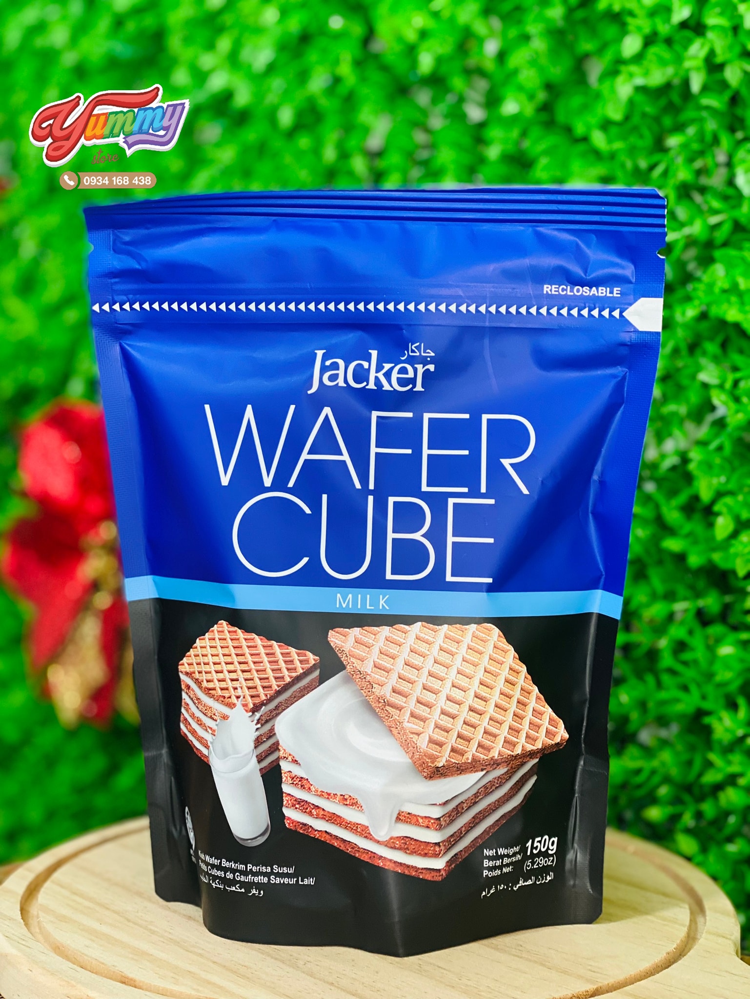 Bánh Xốp Wafer Cube Jacker Gói 150G