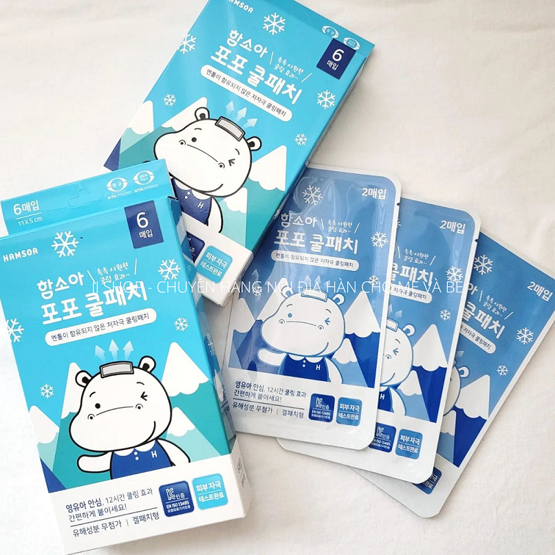 Miếng Dán Hạ Sốt HAMSOA Cho Bé Hàn Quốc [Có Bill]