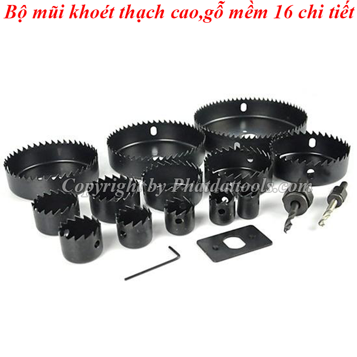 10-piece socket set of wood, gypsum