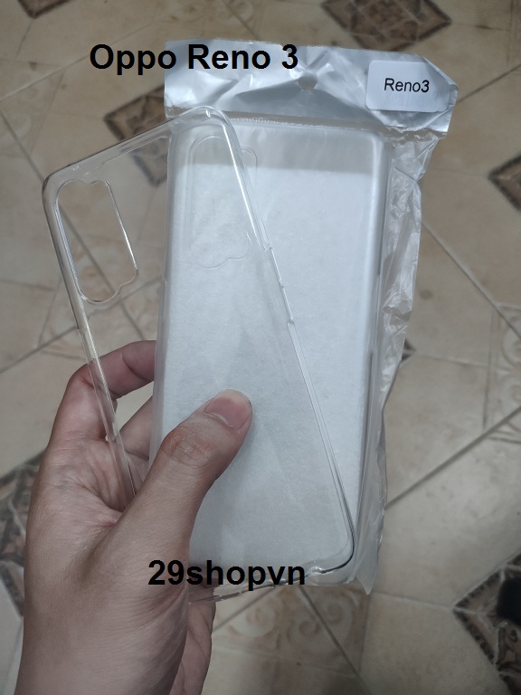 Ốp Oppo Reno 3 dẻo trong suốt (Loại đẹp)